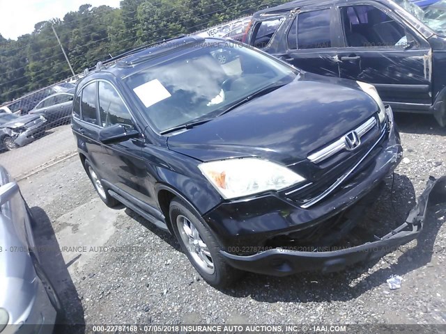 5J6RE38779L011093 - 2009 HONDA CR-V EXL BLACK photo 1