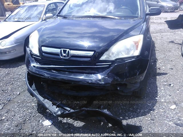 5J6RE38779L011093 - 2009 HONDA CR-V EXL BLACK photo 6