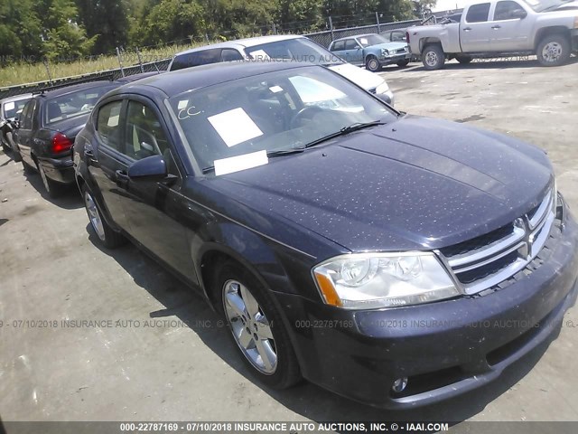 1B3BD2FG1BN546343 - 2011 DODGE AVENGER LUX BLUE photo 1