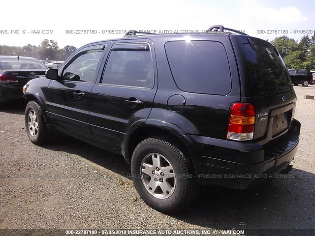 1FMCU94196KA98365 - 2006 FORD ESCAPE LIMITED BLACK photo 3