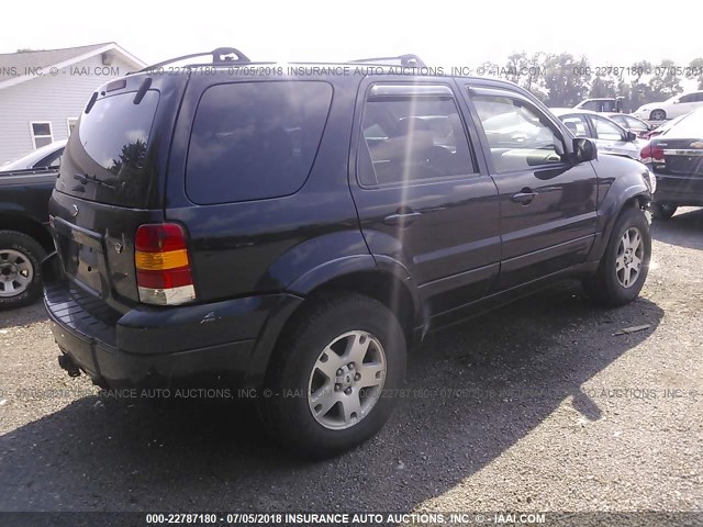 1FMCU94196KA98365 - 2006 FORD ESCAPE LIMITED BLACK photo 4