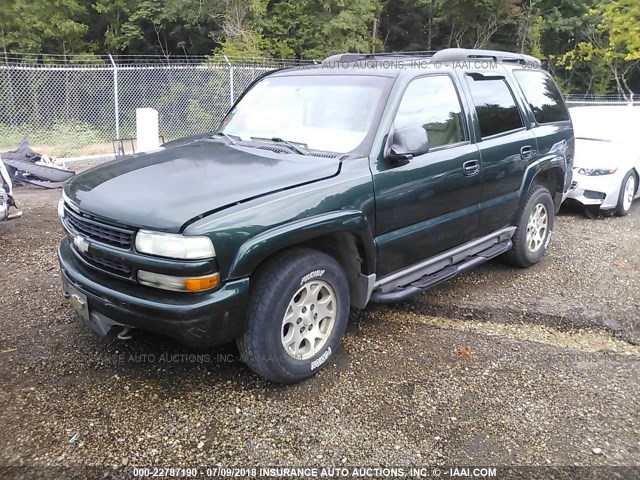 1GNEK13Z52R248461 - 2002 CHEVROLET TAHOE K1500 GREEN photo 2