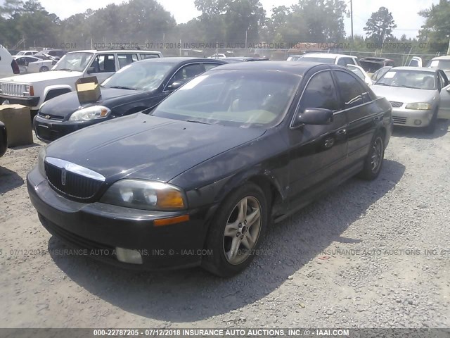 1LNHM87A7YY854903 - 2000 LINCOLN LS BLACK photo 2