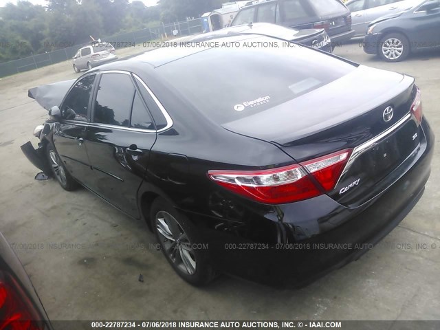 4T1BF1FK0FU092441 - 2015 TOYOTA CAMRY LE/XLE/SE/XSE 黑色 照片 3