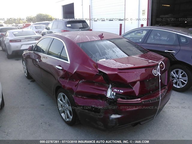 1G6AA5RA0D0150161 - 2013 CADILLAC ATS RED photo 6