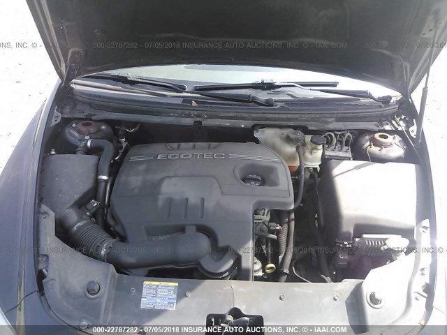 1G1ZH57B39F260481 - 2009 CHEVROLET MALIBU 1LT BLACK photo 10