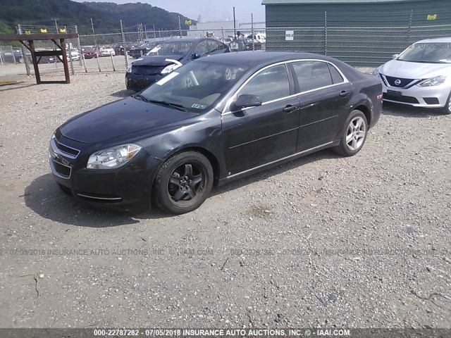 1G1ZH57B39F260481 - 2009 CHEVROLET MALIBU 1LT BLACK photo 2