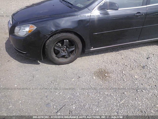 1G1ZH57B39F260481 - 2009 CHEVROLET MALIBU 1LT BLACK photo 6