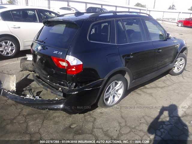 WBXPA93436WD32394 - 2006 BMW X3 3.0I BLACK photo 4