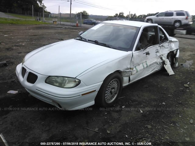 1G2NE12T6TM529667 - 1996 PONTIAC GRAND AM SE WHITE photo 2