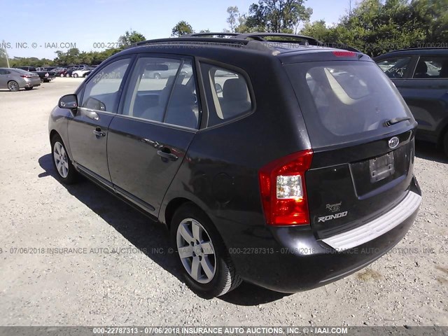 KNAFG525087183718 - 2008 KIA RONDO LX/EX BLACK photo 3