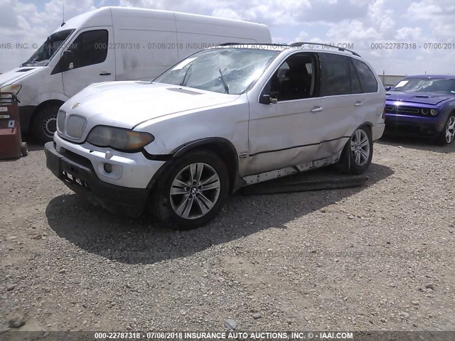 5UXFB53526LV27875 - 2006 BMW X5 4.4I SILVER photo 2