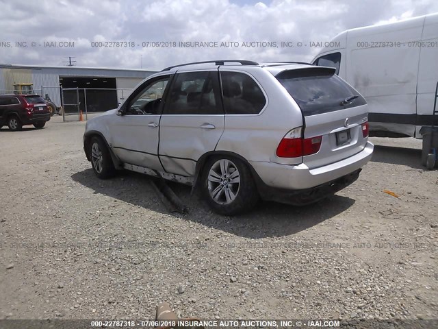 5UXFB53526LV27875 - 2006 BMW X5 4.4I SILVER photo 3