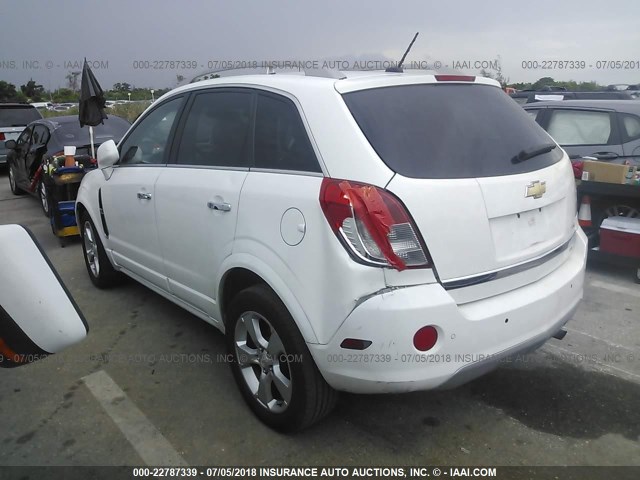 3GNAL4EKXES623582 - 2014 CHEVROLET CAPTIVA LTZ WHITE photo 3