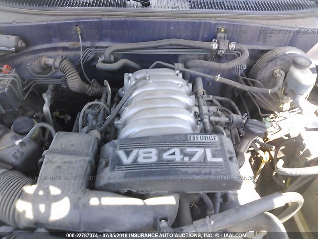 5TBBT44133S403734 - 2003 TOYOTA TUNDRA ACCESS CAB SR5 SILVER photo 10