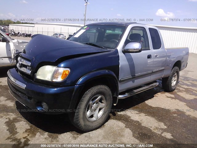 5TBBT44133S403734 - 2003 TOYOTA TUNDRA ACCESS CAB SR5 SILVER photo 2