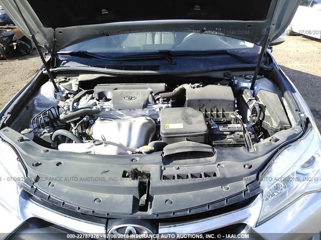 4T4BF1FK7FR472172 - 2015 TOYOTA CAMRY LE/XLE/SE/XSE SILVER photo 10