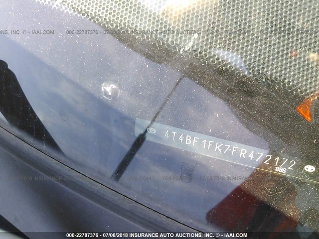 4T4BF1FK7FR472172 - 2015 TOYOTA CAMRY LE/XLE/SE/XSE 银色 照片 9