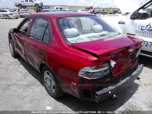 1Y1SK52871Z426506 - 2001 CHEVROLET GEO PRIZM LSI RED photo 3