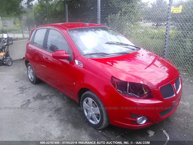 KL2TD66E59B675032 - 2009 PONTIAC G3 RED photo 1