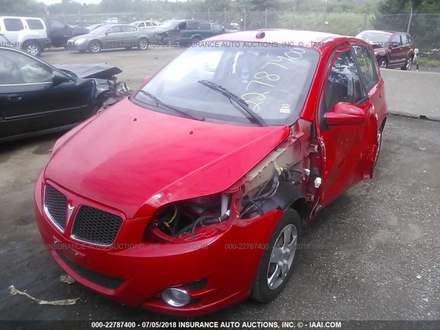 KL2TD66E59B675032 - 2009 PONTIAC G3 RED photo 2