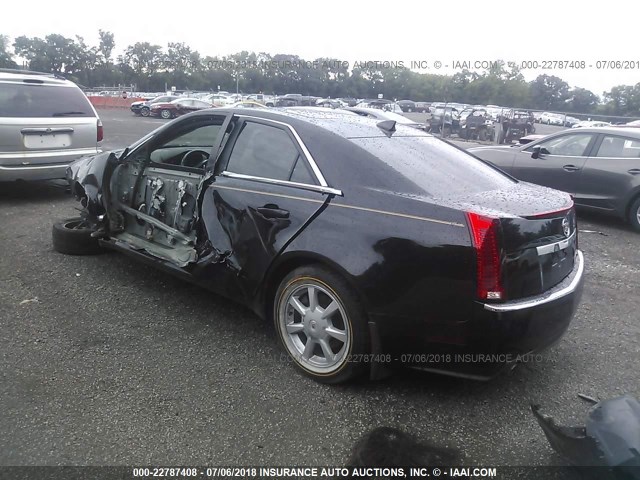 1G6DF577790147125 - 2009 CADILLAC CTS BLACK photo 3