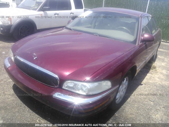 1G4CW54K014265219 - 2001 BUICK PARK AVENUE  BURGUNDY photo 2