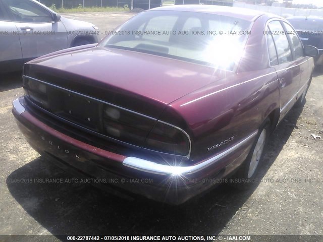 1G4CW54K014265219 - 2001 BUICK PARK AVENUE  BURGUNDY photo 4