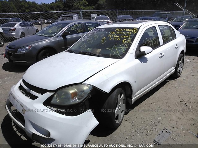 1G1AM58B487194152 - 2008 CHEVROLET COBALT SPORT WHITE photo 2