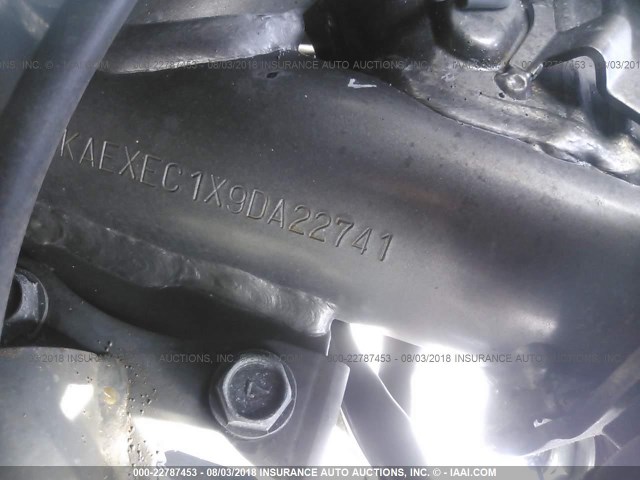 JKAEXEC1X9DA22741 - 2009 KAWASAKI EX650 C 黑色 照片 10