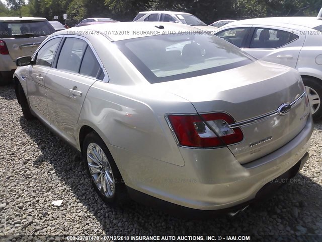 1FAHP2FW5AG114130 - 2010 FORD TAURUS LIMITED BEIGE photo 3