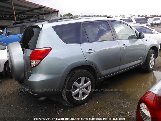 JTMBD31V265044361 - 2006 TOYOTA RAV4 LIMITED GRAY photo 4