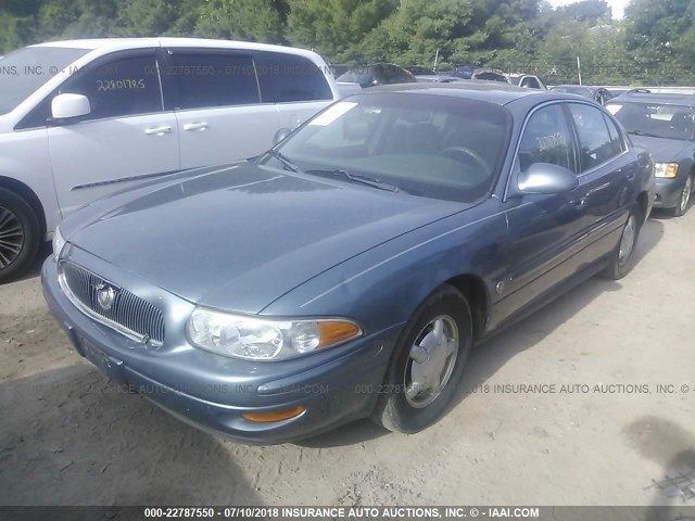 1G4HR54K2YU149558 - 2000 BUICK LESABRE LIMITED BLUE photo 2