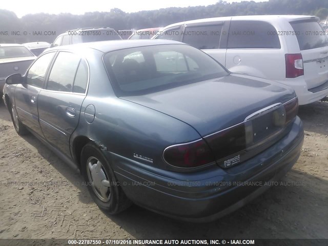 1G4HR54K2YU149558 - 2000 BUICK LESABRE LIMITED BLUE photo 3