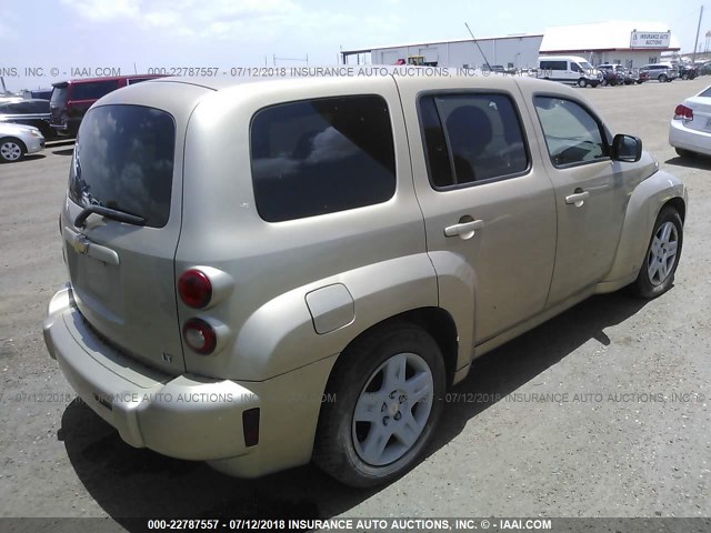 3GNDA13D88S595114 - 2008 CHEVROLET HHR LS GOLD photo 4