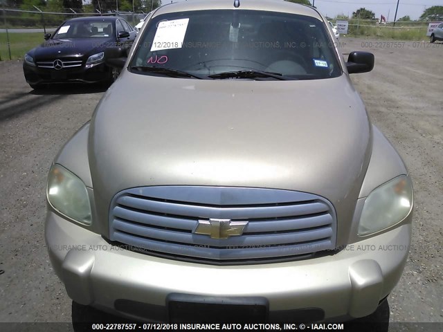 3GNDA13D88S595114 - 2008 CHEVROLET HHR LS GOLD photo 6