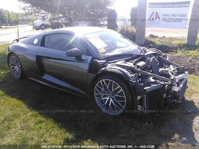 WUAKBAFX1H7902160 - 2017 AUDI R8 5.2 PLUS QUATTRO GRAY photo 1