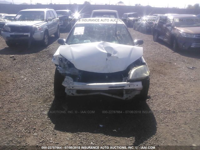 2HGES16414H642021 - 2004 HONDA CIVIC DX WHITE photo 6