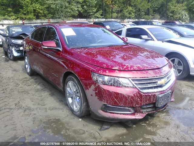 2G1125S38F9213143 - 2015 CHEVROLET IMPALA LT RED photo 1