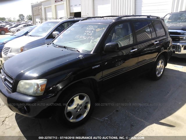 JTEEP21A070190232 - 2007 TOYOTA HIGHLANDER SPORT/LIMITED BLACK photo 2