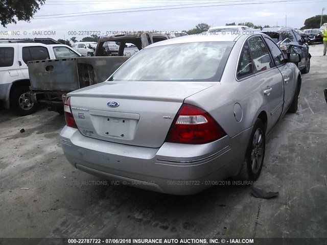 1FAFP24146G130406 - 2006 FORD FIVE HUNDRED SEL SILVER photo 4