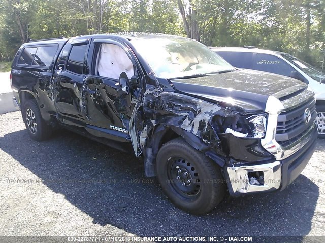 5TFUY5F14EX405817 - 2014 TOYOTA TUNDRA DOUBLE CAB SR/SR5 BLACK photo 6