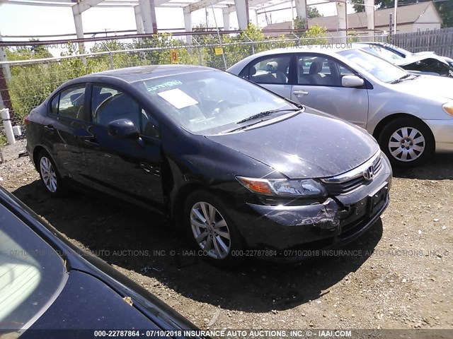 19XFB2F95CE307732 - 2012 HONDA CIVIC EXL 黑色 照片 1