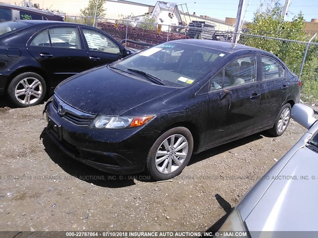 19XFB2F95CE307732 - 2012 HONDA CIVIC EXL 黑色 照片 2