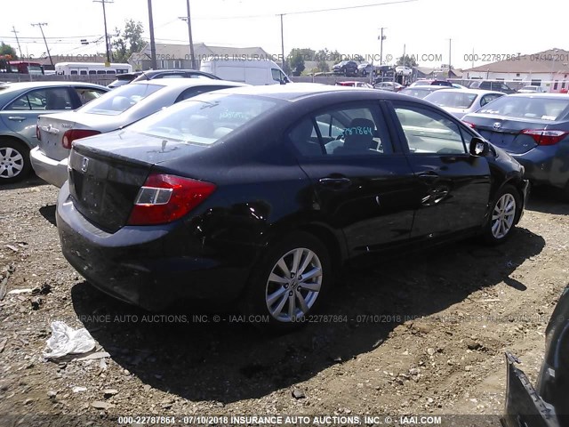 19XFB2F95CE307732 - 2012 HONDA CIVIC EXL 黑色 照片 4