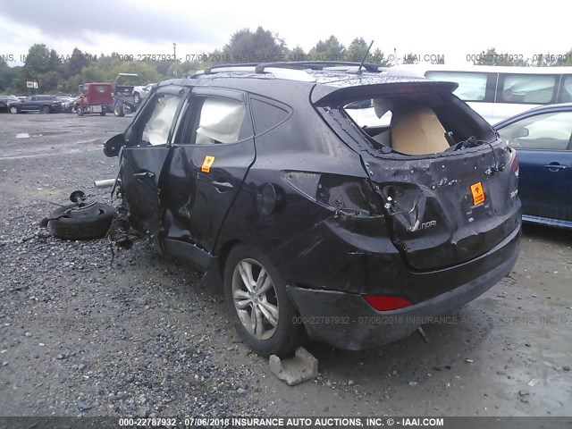 KM8JU3AC8DU672403 - 2013 HYUNDAI TUCSON GLS/LIMITED 黑色 照片 3