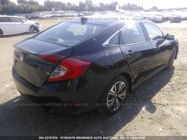2HGFC1F77HH659875 - 2017 HONDA CIVIC EXL 黑色 照片 4