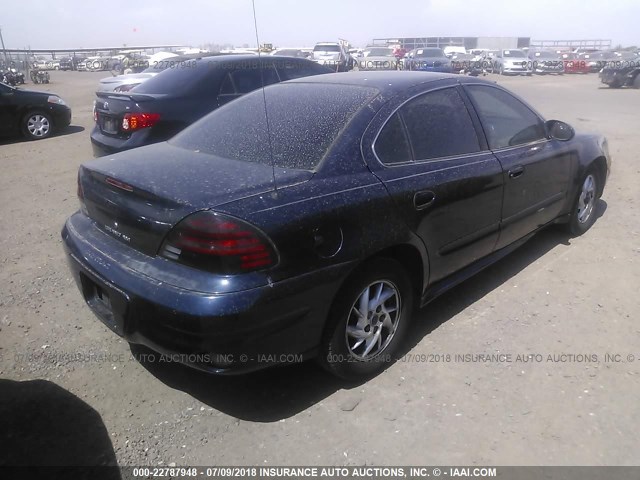 1G2NF52F94M594450 - 2004 PONTIAC GRAND AM SE1 BLUE photo 4