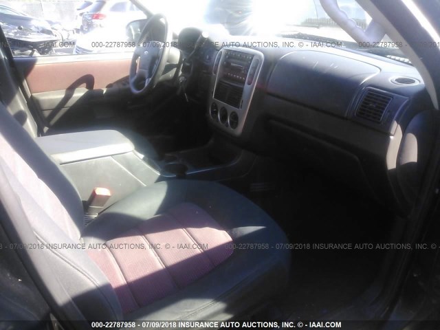 1FMZU73E75UB76177 - 2005 FORD EXPLORER XLT/XLT SPORT/NBX 黑色 照片 5