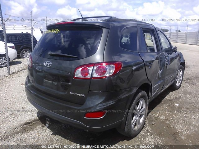 5NMSH4AG3AH338661 - 2010 HYUNDAI SANTA FE SE BROWN photo 4